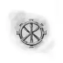 Three Crosses with words saying I can do all things through Christ which strengtheneth me. tattoo design idea