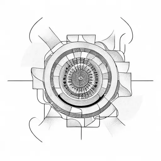 spiral an number 96 tattoo design idea