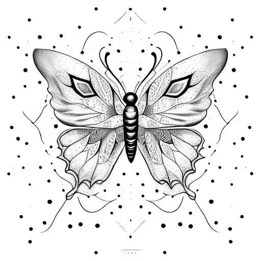 freedom, black and white butterfly and bird tattoo design idea
