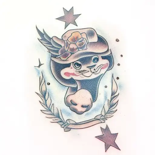 child anda dad tattoo design idea