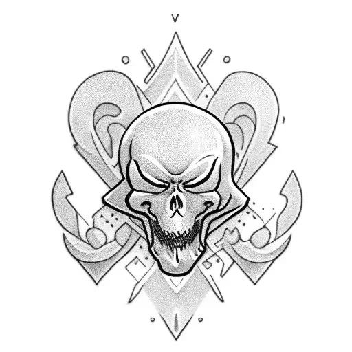 ghost with titties  tattoo design idea