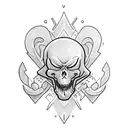 ghost with titties  tattoo design idea