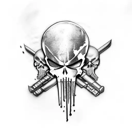 Aggregate 167+ punisher logo tattoo latest