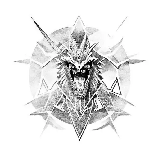 Mythosaur tattoo design idea