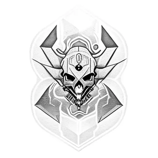 Mythosaur Skull tattoo design idea