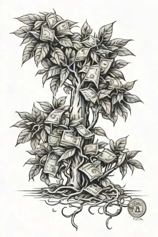 money trees  tattoo design idea