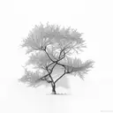 mustard tree branches tattoo design idea