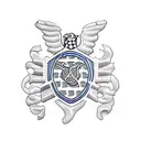 United States Navy turtle with shell patterned after Electricians Mate Rating Badge tattoo design idea