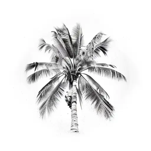 Palm Tree tattoo design idea