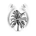 Palm Tree tattoo design idea