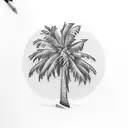 Palm Tree tattoo design idea