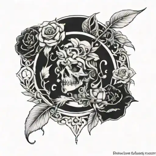 based of the song "the gold" by phoebe bridgers  tattoo design idea