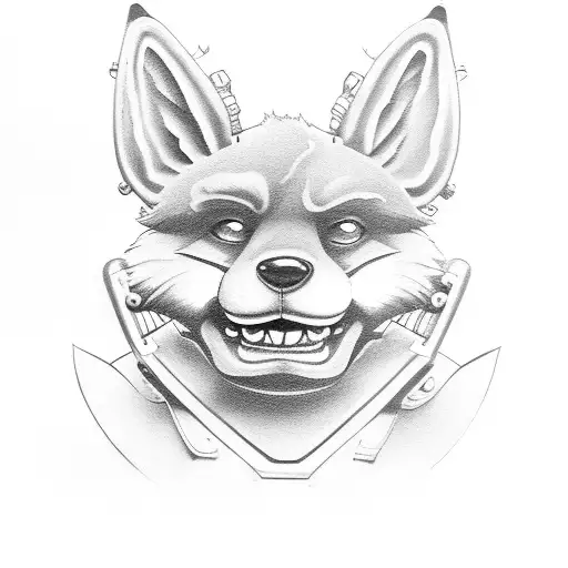 Foxy fnaf tattoo design idea