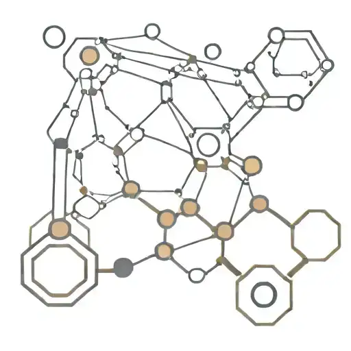 seratonin molecule tattoo design idea