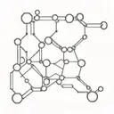 seratonin molecule tattoo design idea