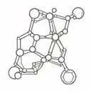 seratonin molecule tattoo design idea