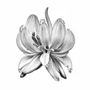 elegant hyacinth tattoo design idea
