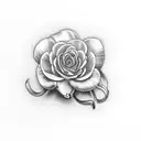 elegant hyacinth tattoo design idea