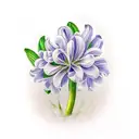 elegant hyacinth tattoo design idea