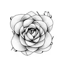 elegant hyacinth tattoo design idea