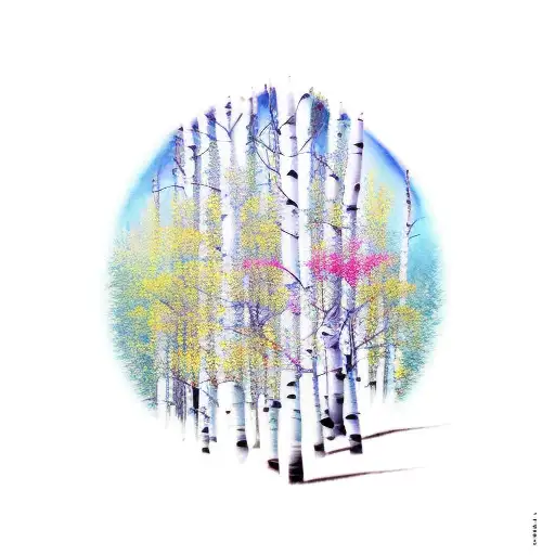 Aspen Trees tattoo design idea