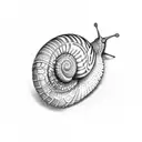 snail  tattoo design idea