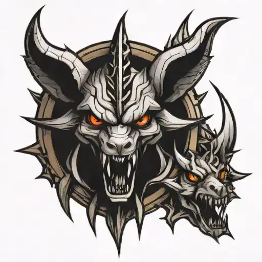 spikes tattoo design idea