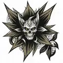 spikes tattoo design idea