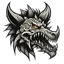 spikes tattoo design idea