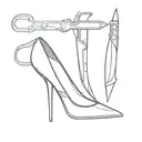 stiletto knife tattoo design idea
