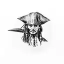 Jack sparrow compass tattoo design idea
