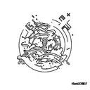 Keyboad WASD tattoo design idea