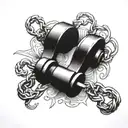 shackles  tattoo design idea