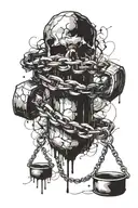 breaking shackles  tattoo design idea