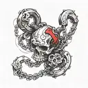 shackles  tattoo design idea