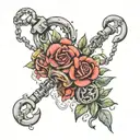shackles  tattoo design idea