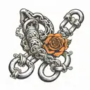 shackles  tattoo design idea
