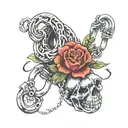 shackles  tattoo design idea