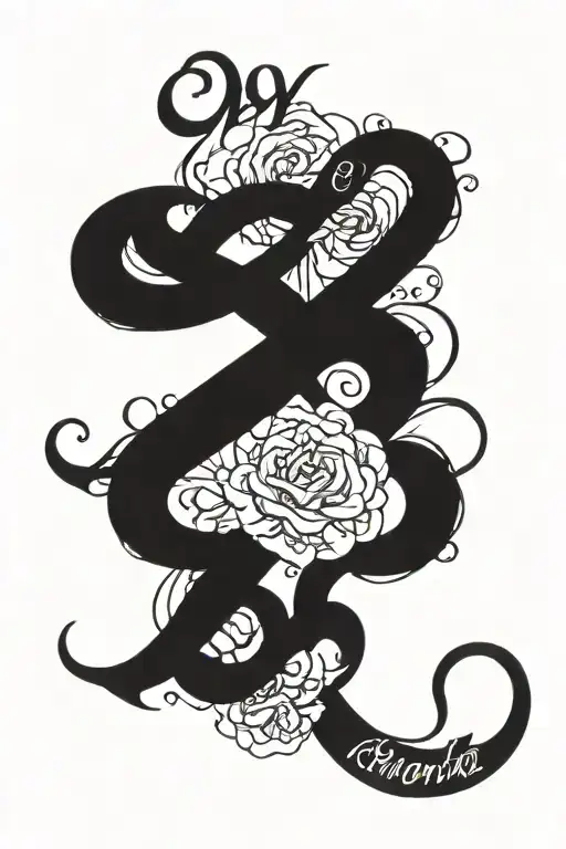 My moms name “Samantha” and her birthdate may 2 1976 in a cool cursive font tattoo design idea