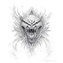 Sleve D20 - show number 11 That have water around medieve floating in a dungeoon tattoo design idea