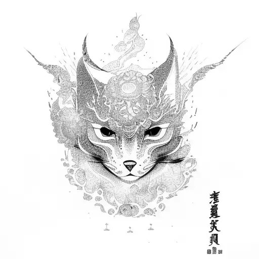 Japanese scenery tattoo design idea