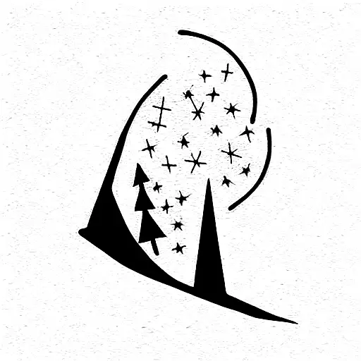 joy pain and sky tattoo design idea