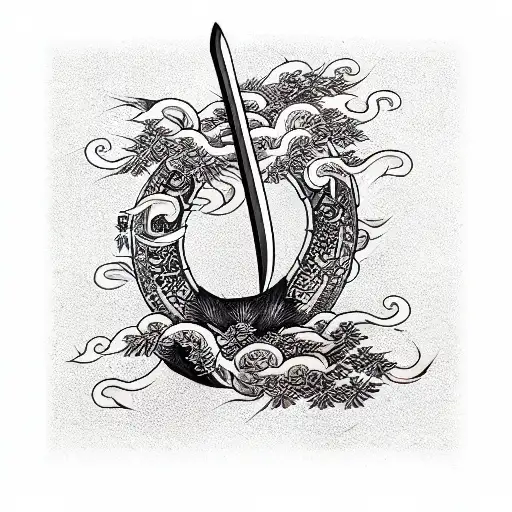 Sword tattoo design idea