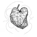 Crying Heart tattoo design idea