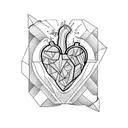 Crying Heart tattoo design idea