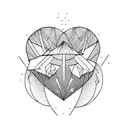 Crying Heart tattoo design idea