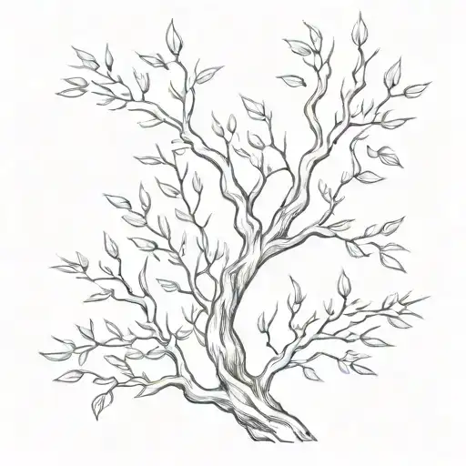 Taylor Swift willow tree branch tattoo design idea