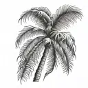 Palm Tree tattoo design idea