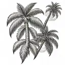 Palm Tree tattoo design idea