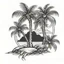 Palm Tree tattoo design idea